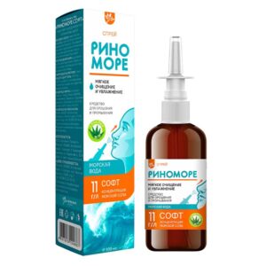 Морская вода «РИНОМОРЕ СОФТ» с Алоэ вера, спрей, 100 мл